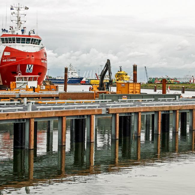 Afmeersteigers Den Helder