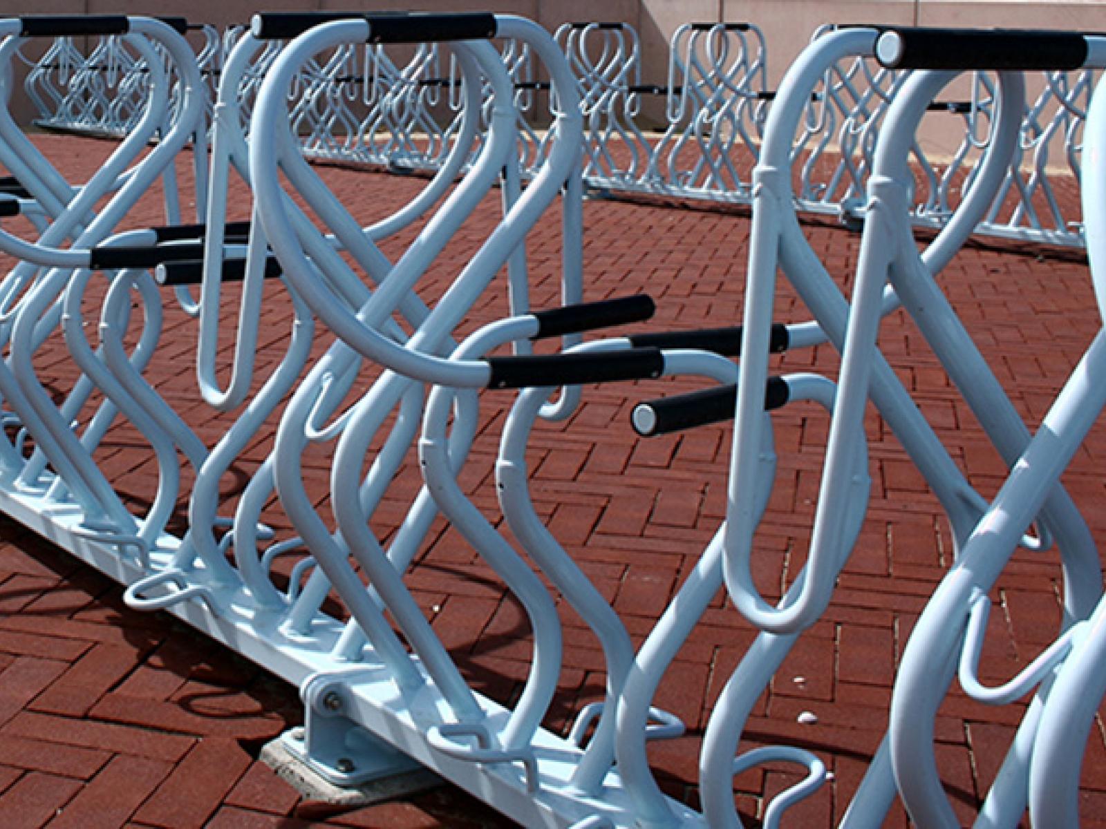 Rotocoat duplexroute voor fietsenrekken Scheveningen